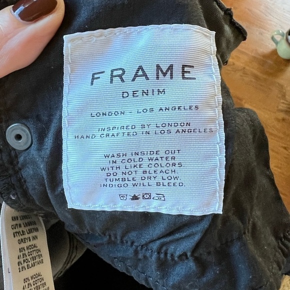 FRAME Le Skinny de jeanne mid rise in grey size 27 EUC!! - Picture 6 of 9